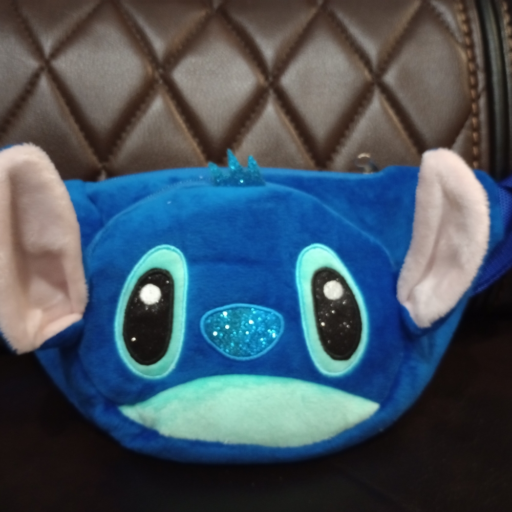 Blue Plush Kids Crossbody Bag / Fanny Pack (NWOT)